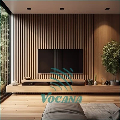 WPC Wood Slatの壁パネル